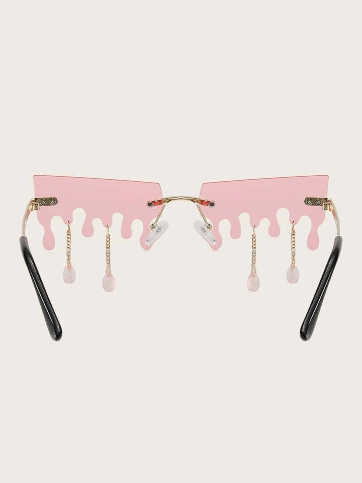 ROSÉ DRIP Decorative Sunglasses