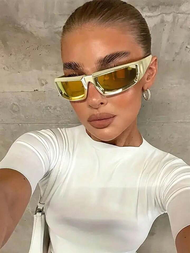 GOLDEN BABE Oversized Sunglasses