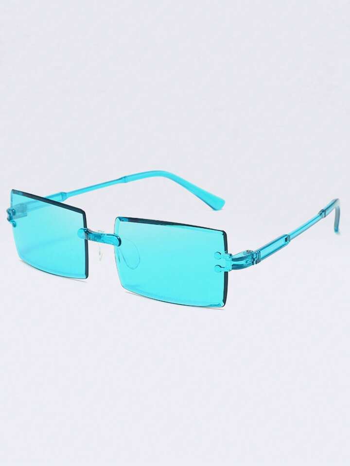TURQUOISE Rimless Sunglasses