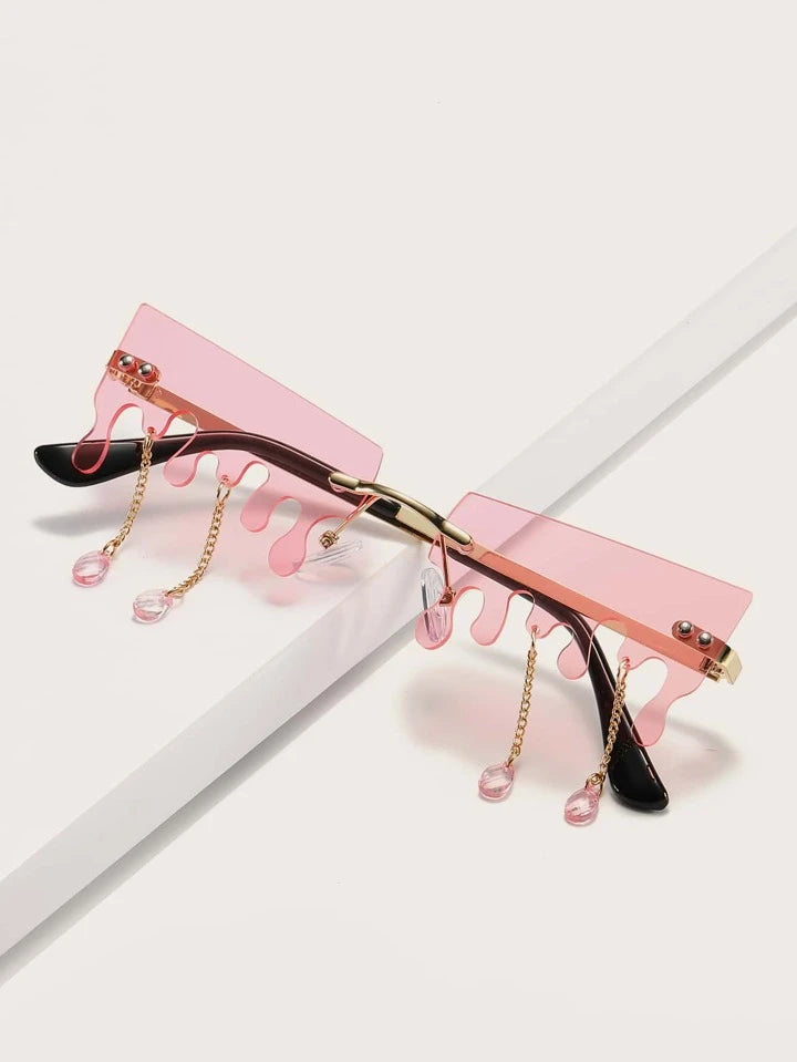 ROSÉ DRIP Decorative Sunglasses